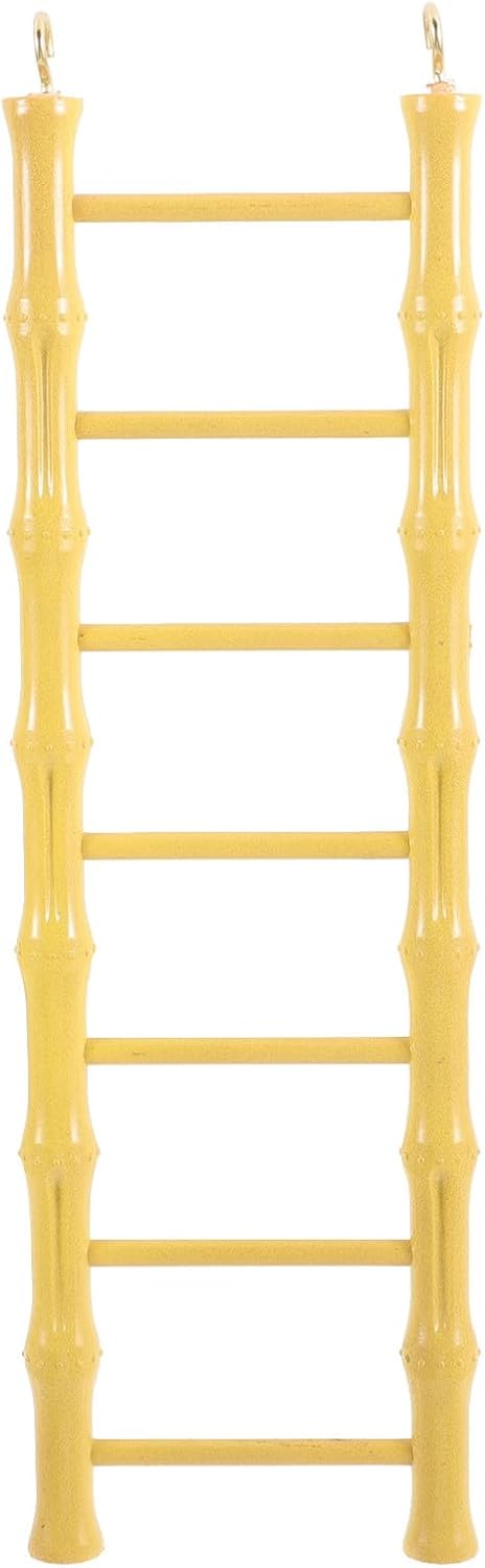 Yardwe Hamster Ladder Bird Ladder for Bird Cage Plastic Yellow