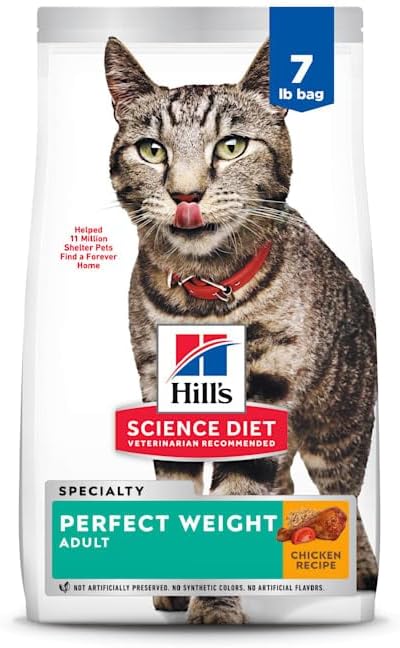 Hill's Science Diet Adult Perfect Weight Dry Cat Food, Chicken