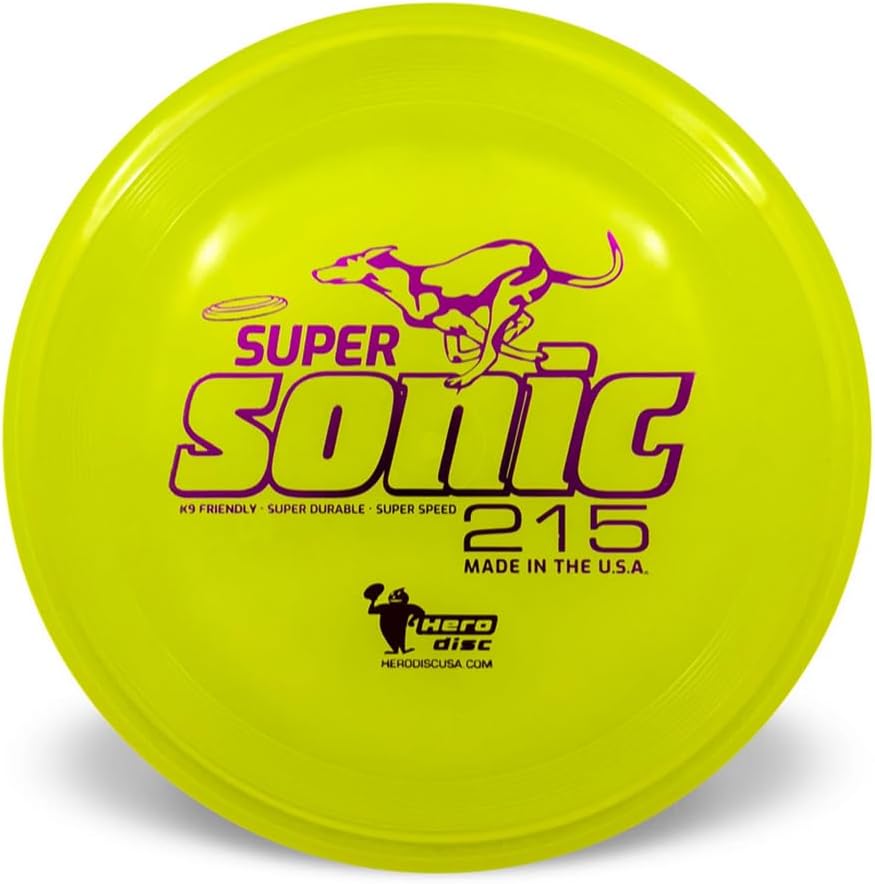 Hero Disc USA Super Sonic K-9 Candy Blue Dog Fetch Toy