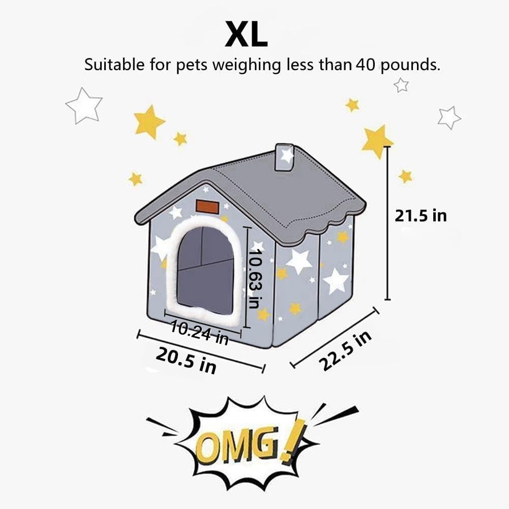 BXEBUI Dog House Indoor Memory Sponge