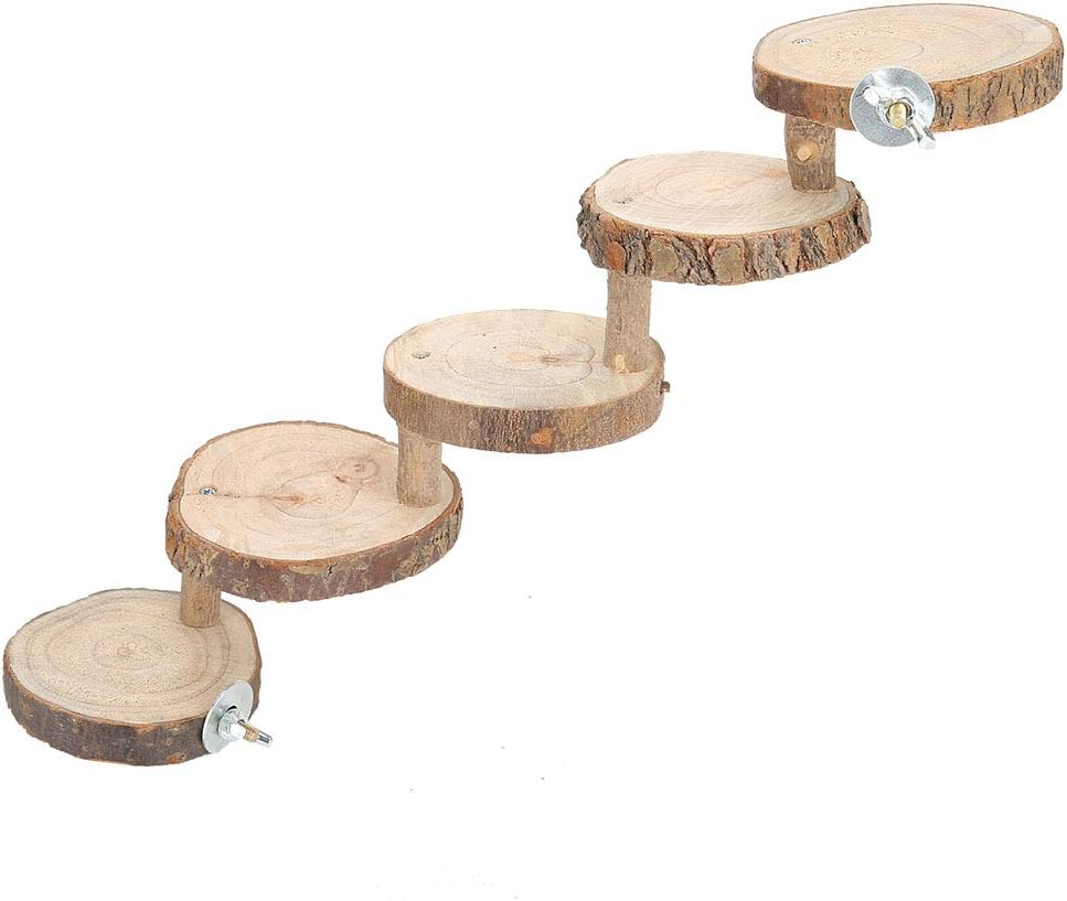 Tiiyee Wooden Hamster Ladder