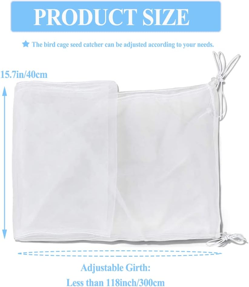 ASOCEA Extra Large Bird Cage Seed Catcher Guard Universal Birdcage