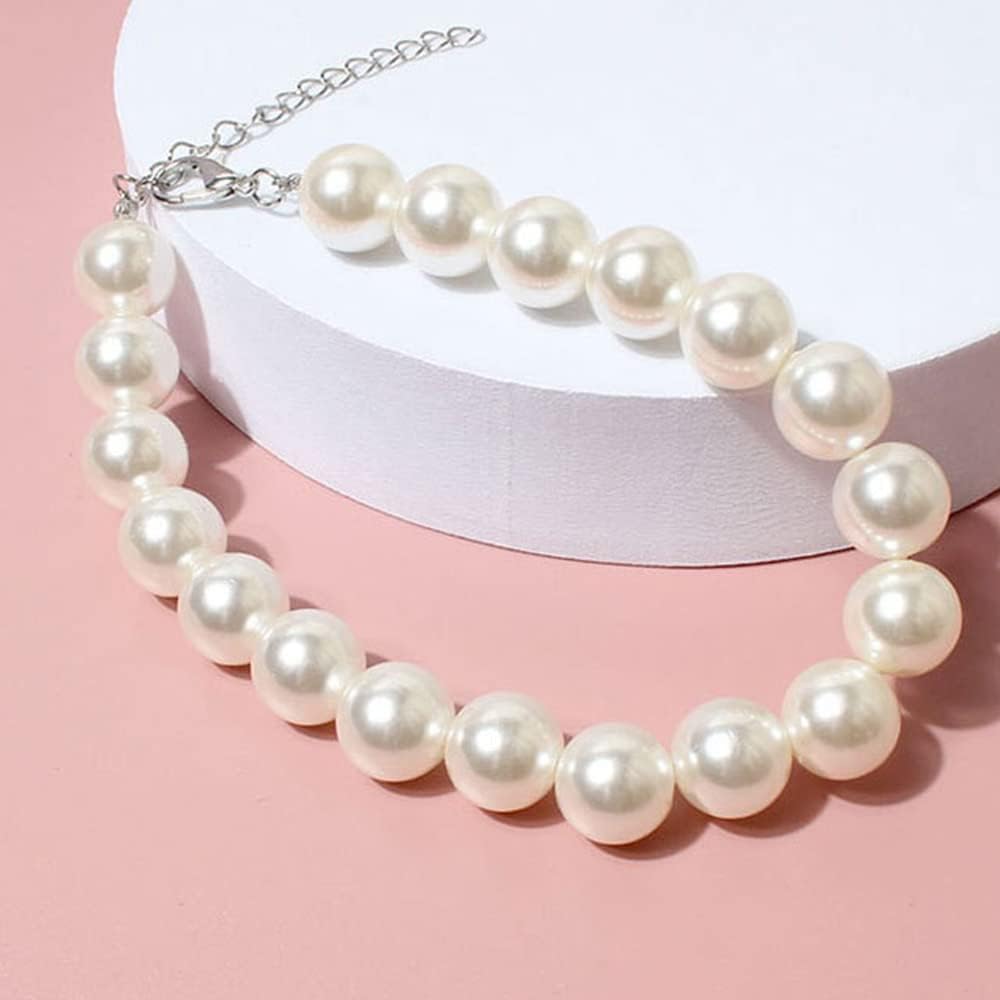 Adorable Pet Pearl Collar Adjustable Cat Dog Pet Necklace Jewelry
