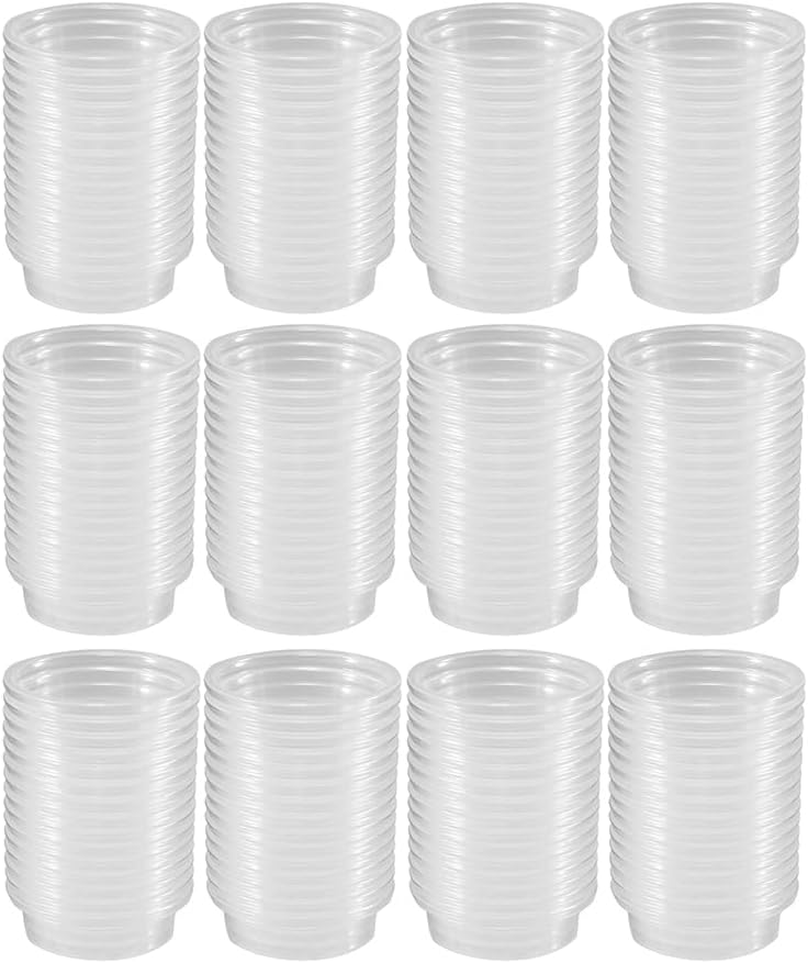 Lizard Crested Gecko Food Water Feeding Cups, 100 pcs, 0.5oz