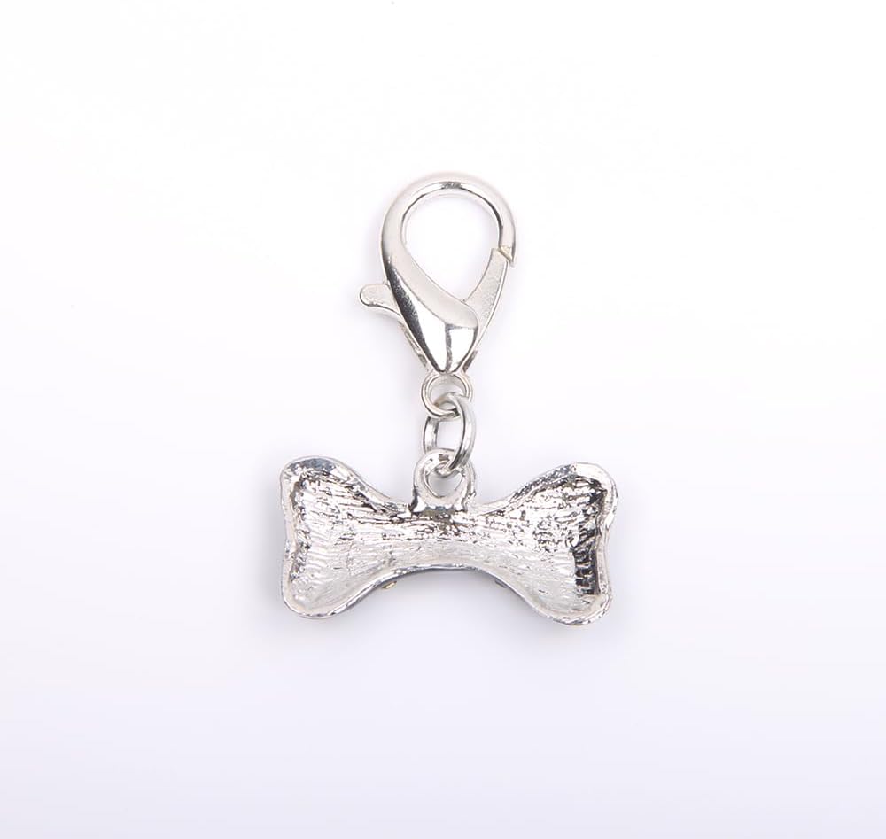 Bling Rhinestones Bone Charm Pendant Jewelry for Pet Dog Cat Puppy
