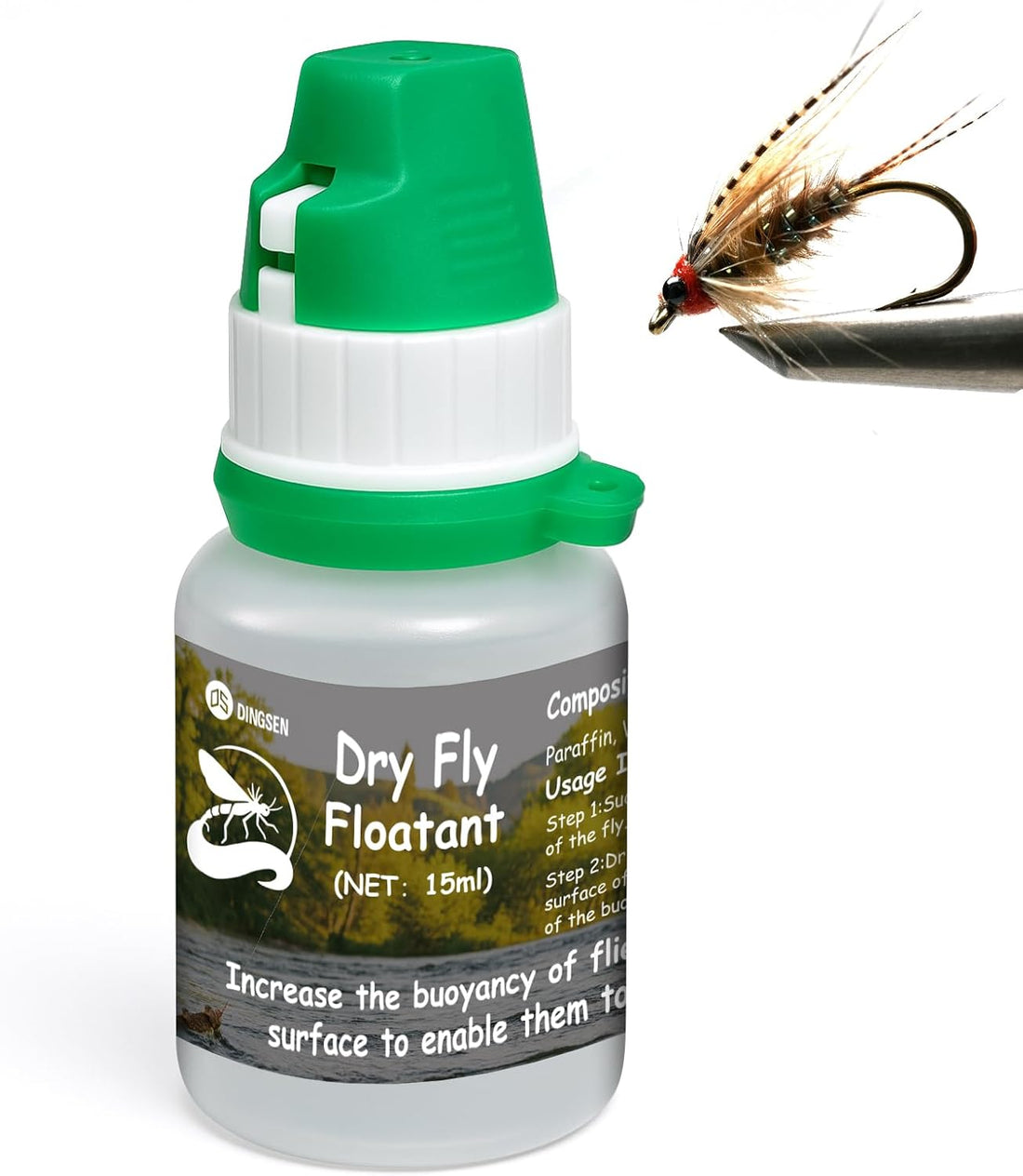 Gink Fly Floatant - Dry Fly Floatant for Enhanced Buoyancy. Mimics