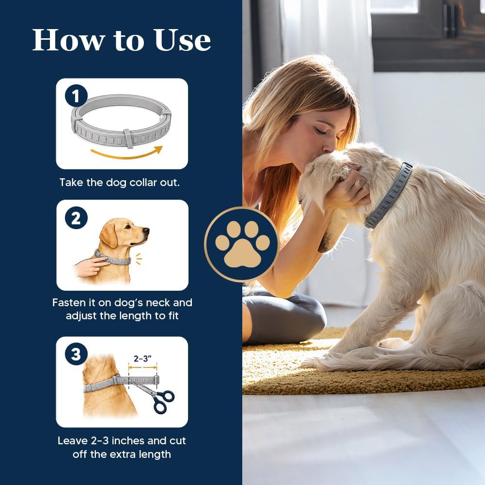 Flea Collar for Dogs Large, Tick and Flea Collar for Dogs, 2P