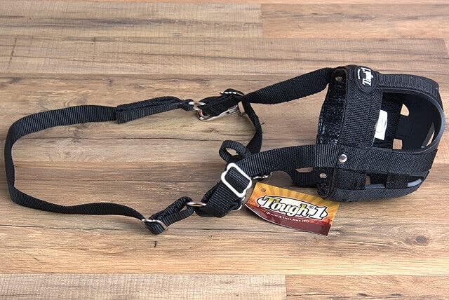 TOUGH1 Easy Breathe Easy GRAZING Horse Muzzle, Black, Large Horse