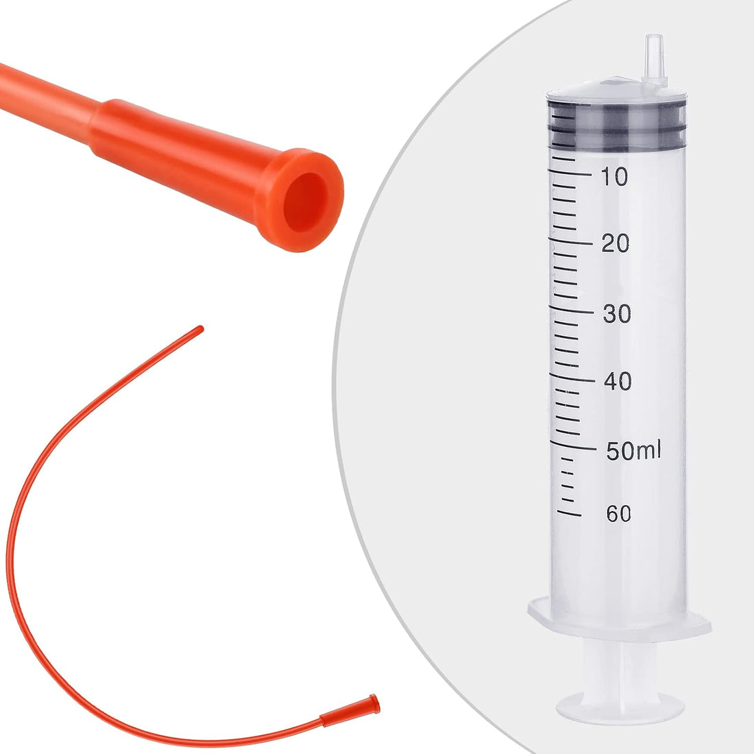 Jutom 10 Pack Puppy Kitten Feeding Tube Kit Include 5 Pack 8 FR Red