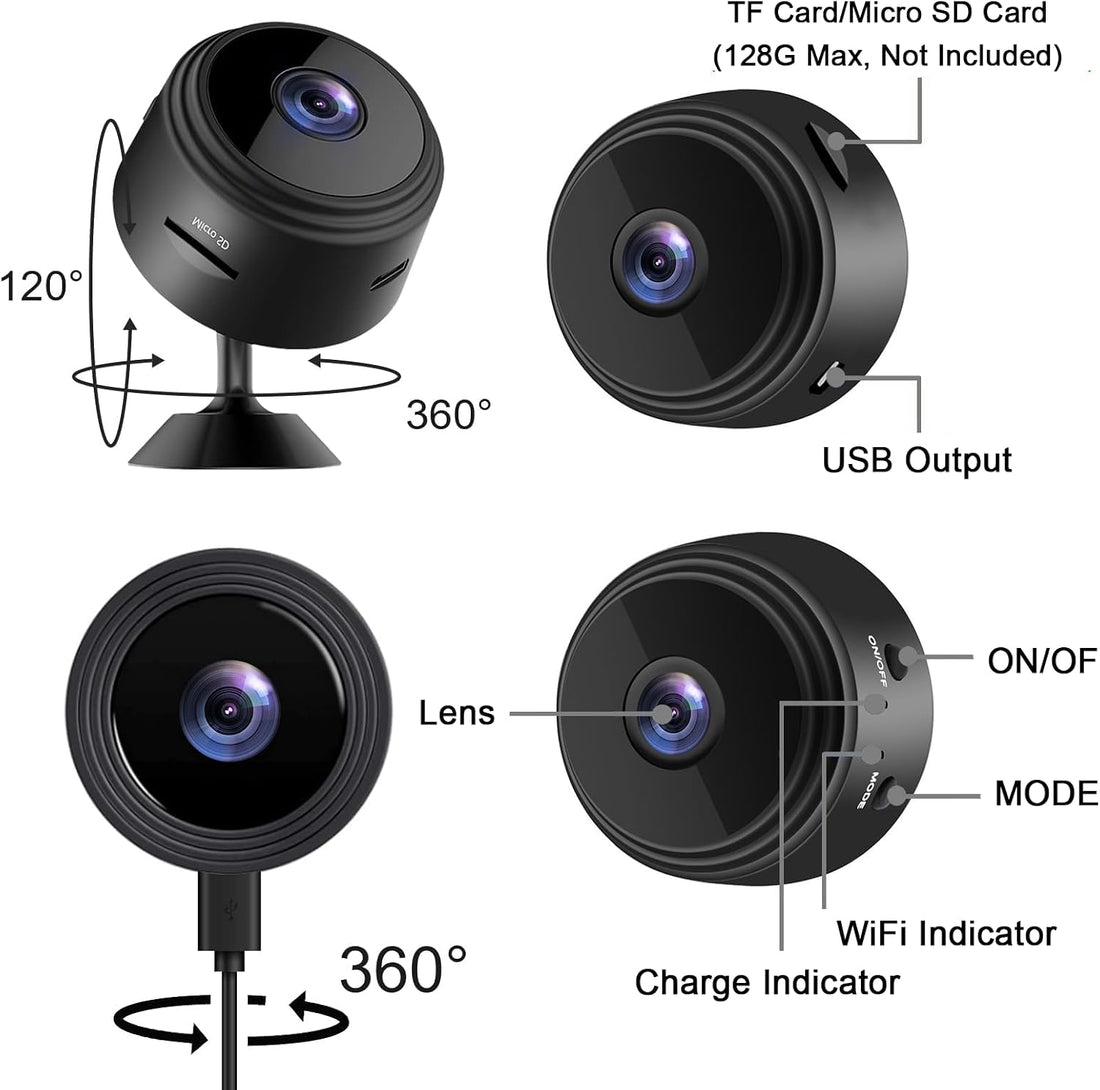 ZMDCAM Mini WiFi Camera 1080P Security Camera for Home Use