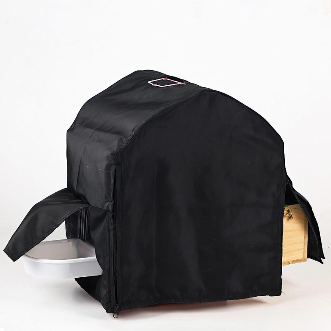 Bird Parrot Cage Cover with Dual Side Zippers, Blackout