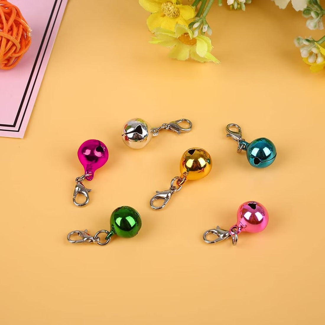 Aoche Pet Bells for Dog Cat Collar 6 pack,Charm Pet Pendant