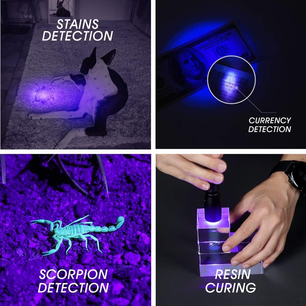 NEXTORCH 405nm uv Light UV Led Blacklight Flashlights Detector