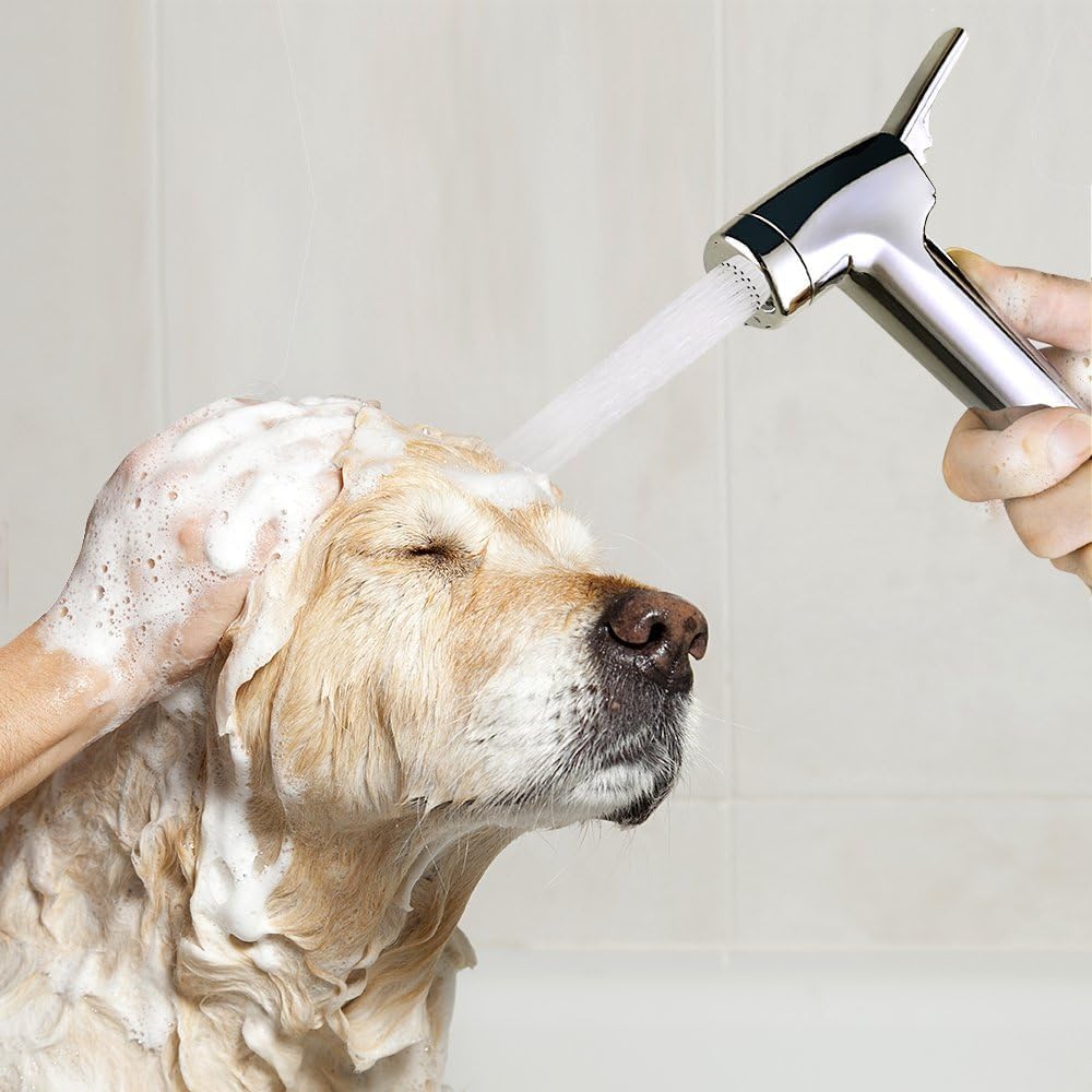 Dog Shower Attachment Kit, 8FT Hose & Handheld Dog Sprayer