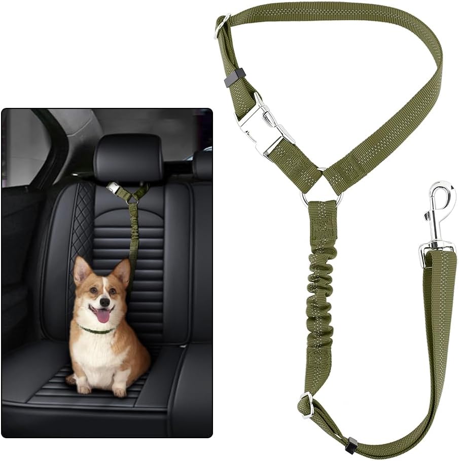 Plutus Pet Dog Seat Belt for Car Headrest