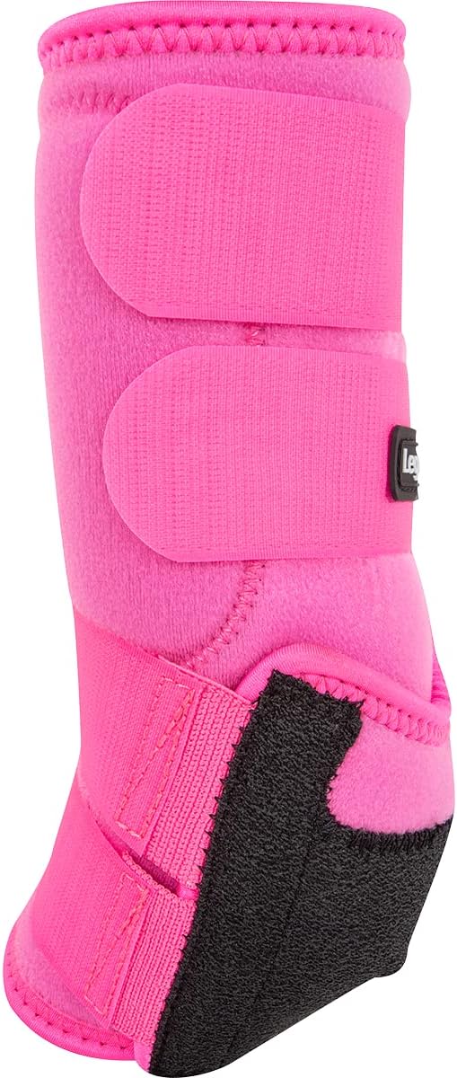 Classic Equine Legacy2 Support Boots, Front (Hot Pink, Medium)