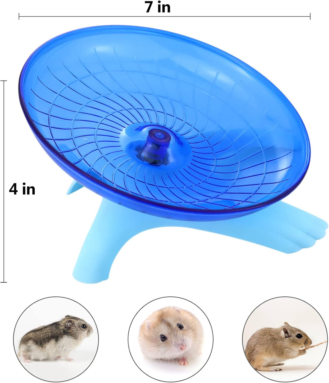 Nanaborn Hamster Wheel Silent for Cage Hermit Crab Tank Accessories