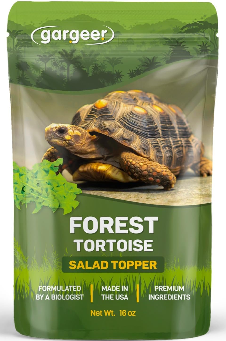 Gargeer 2oz Grassland Tortoise Salad Topper. Enhanced Appetite