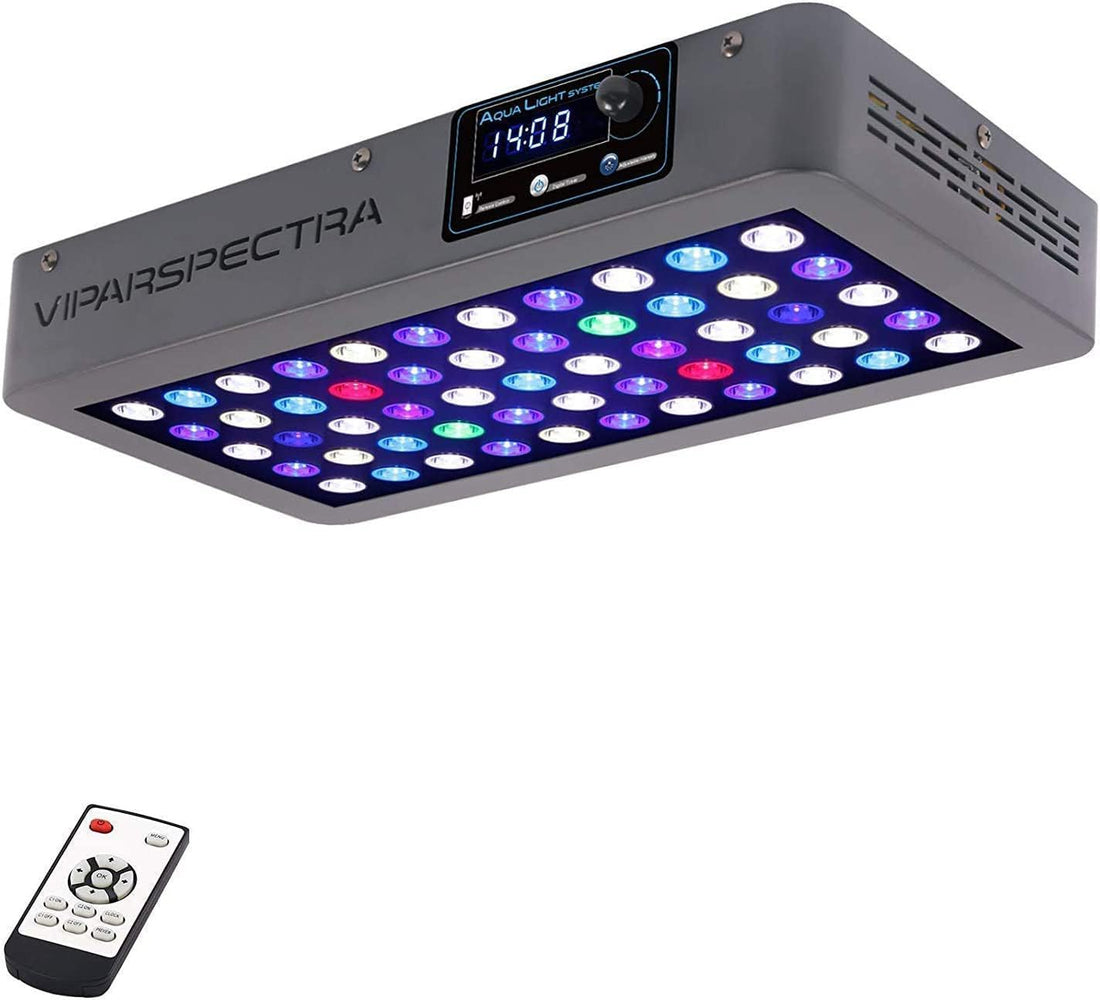 VIPARSPECTRA 165W LED Aquarium Light Dimmable Full Spectrum LED Reef