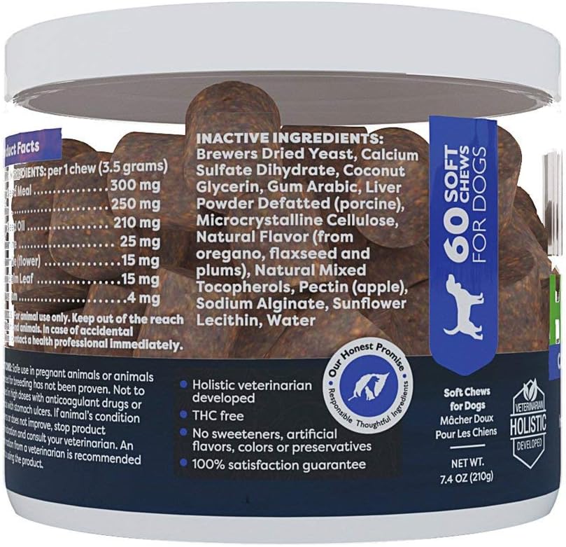 Only Natural Pet - Natural Hemp Soft Chew Bites for Dog Stress
