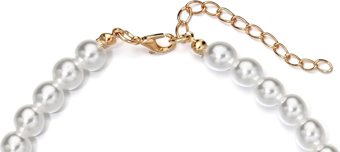 Cat Dog Sparkle Jewelry Pearl Collar Puppy Kitten Rhinestone Pendant