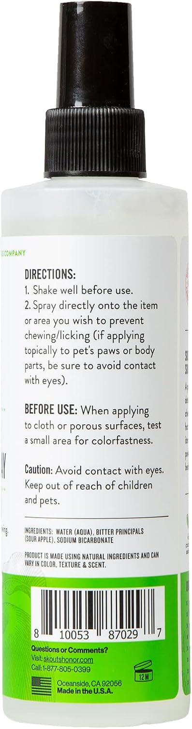 SKOUT'S HONOR Super Sour! Anti Chew Spray for Dogs and Puppies, 8 oz