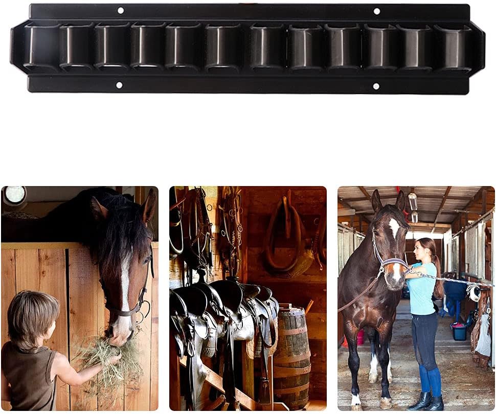 GEZICHTA Horse Whip Crop Holder Rack Wall Mounted for Horse Stables