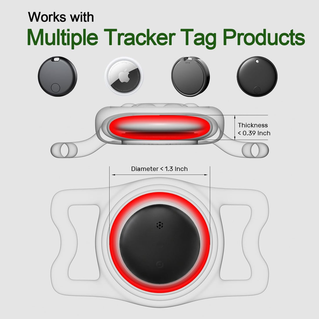 Dog Tracker with Apple Find My, GPS Pet Tracker for Dogs and Cats