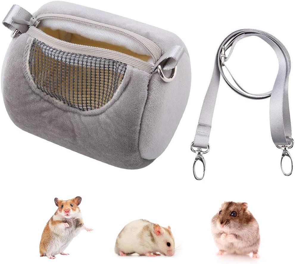 Hamster Carrier Bag Portable Outdoor Travel Handbag with Adjustable