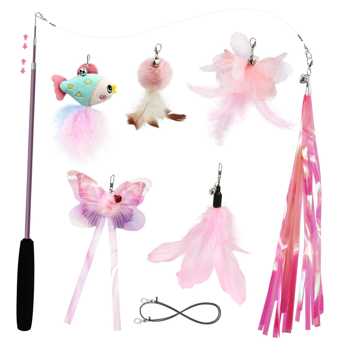 SONGWAY Cat Wand Toys for Indoor Cats