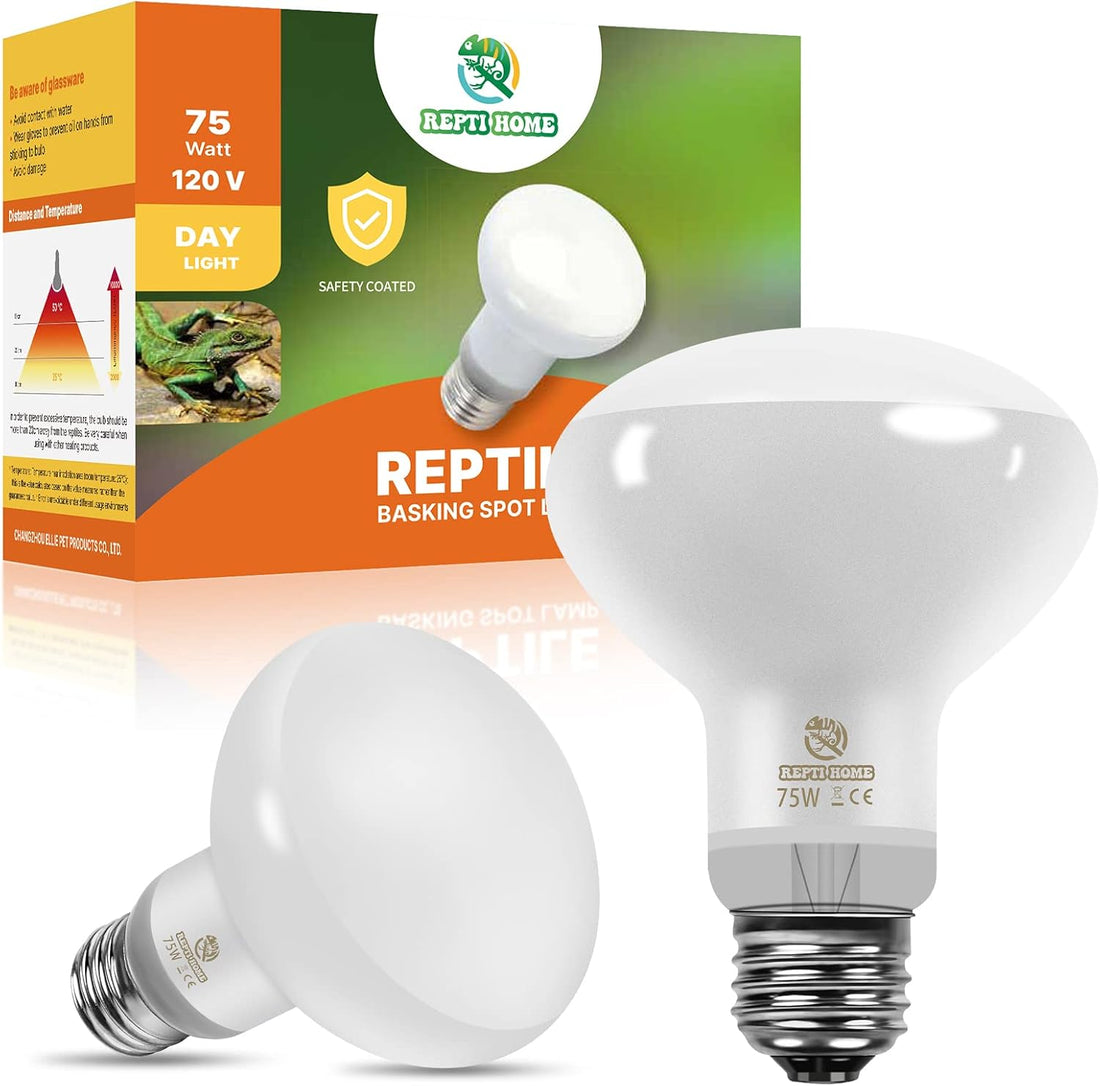 Infrared Reptile Heat Lamp Bulbs,2 PCS 50W Reptiles & Amphibians