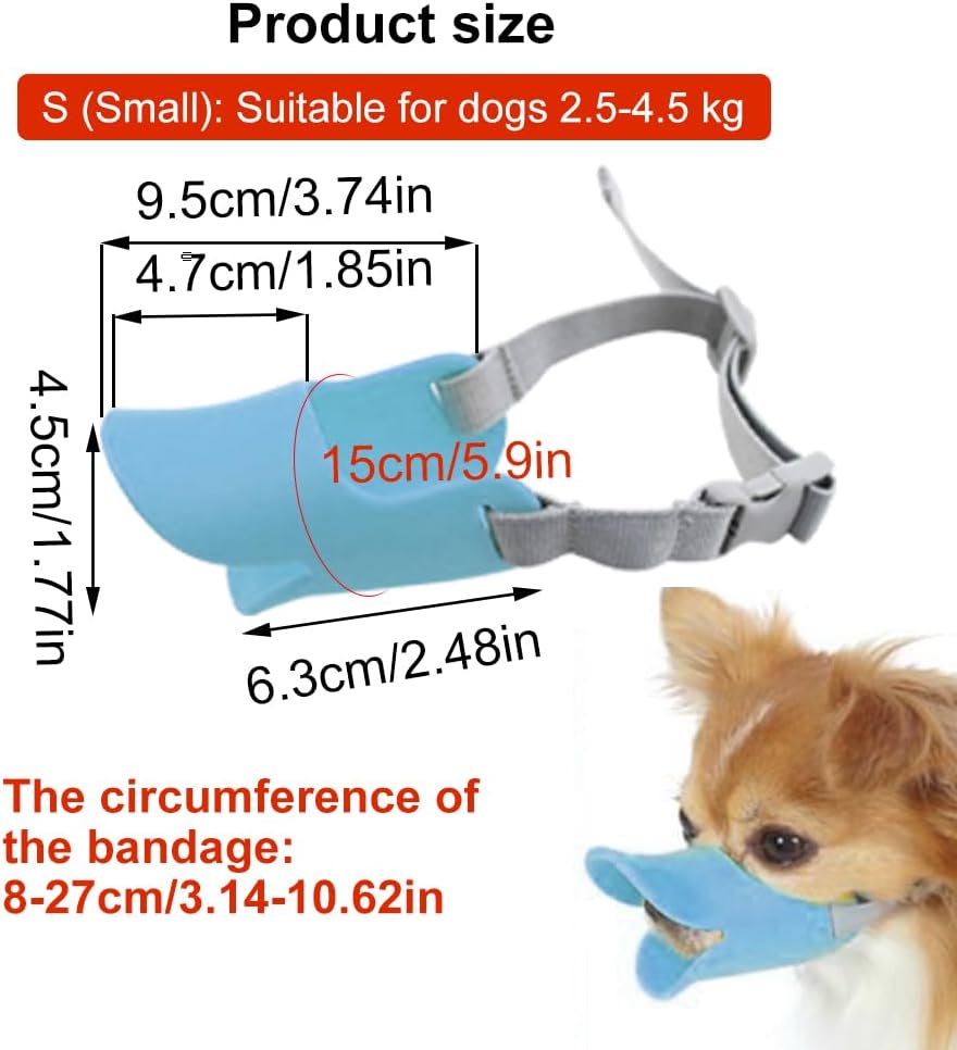 Duck Bill Silicone Dog Muzzle