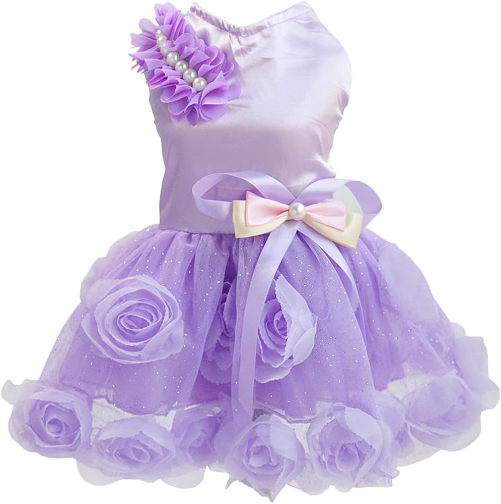 Dog Dress Luxury Puppy Skirt Clothes Princess Dresses Wedding Evening