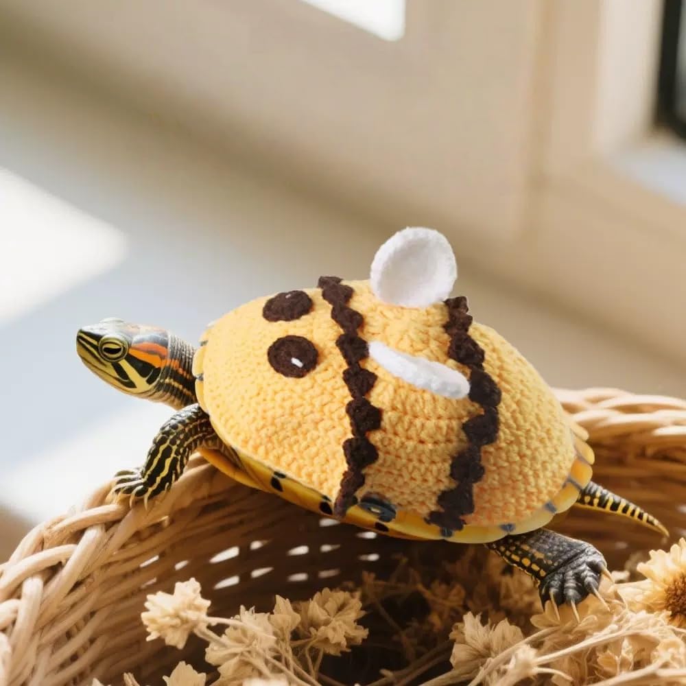 Warm Knit Tortoise Sweater, Handmade Turtle Sweater Small Animal