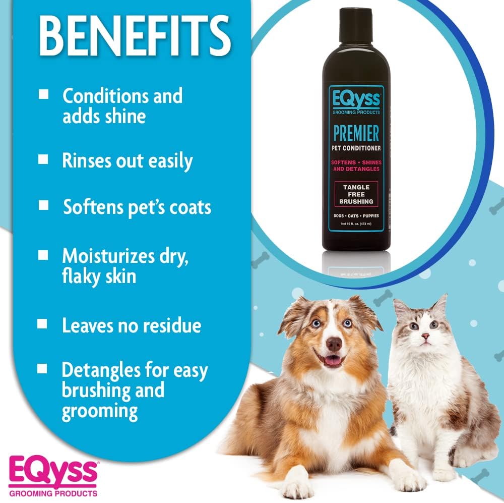 EQyss Premier Pet Conditioner - Moisturizes, Softens