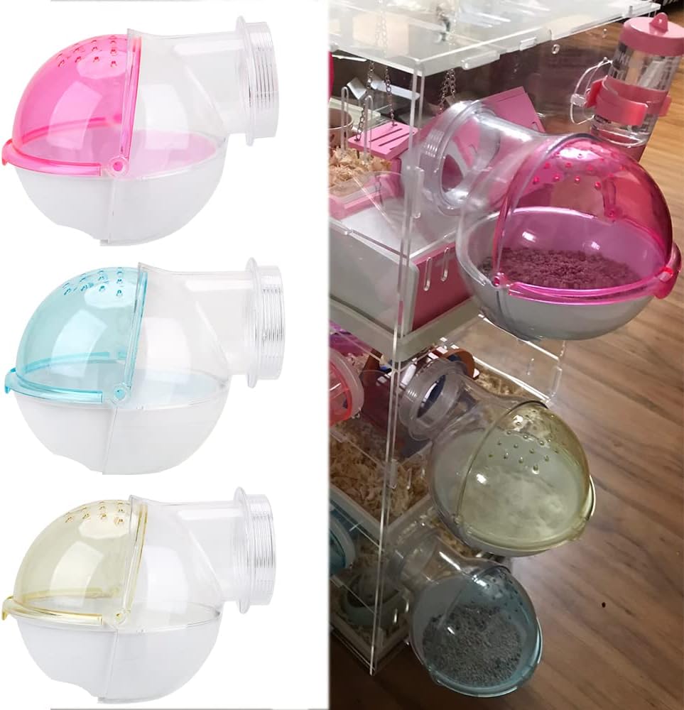 Hamster Sand Bathroom Hideout Cage Accessories Sand Bath Container