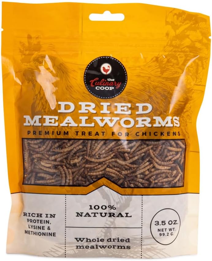 Fluker's Culinary Coop Premium Chicken Treats, Mealworms 3.5 oz