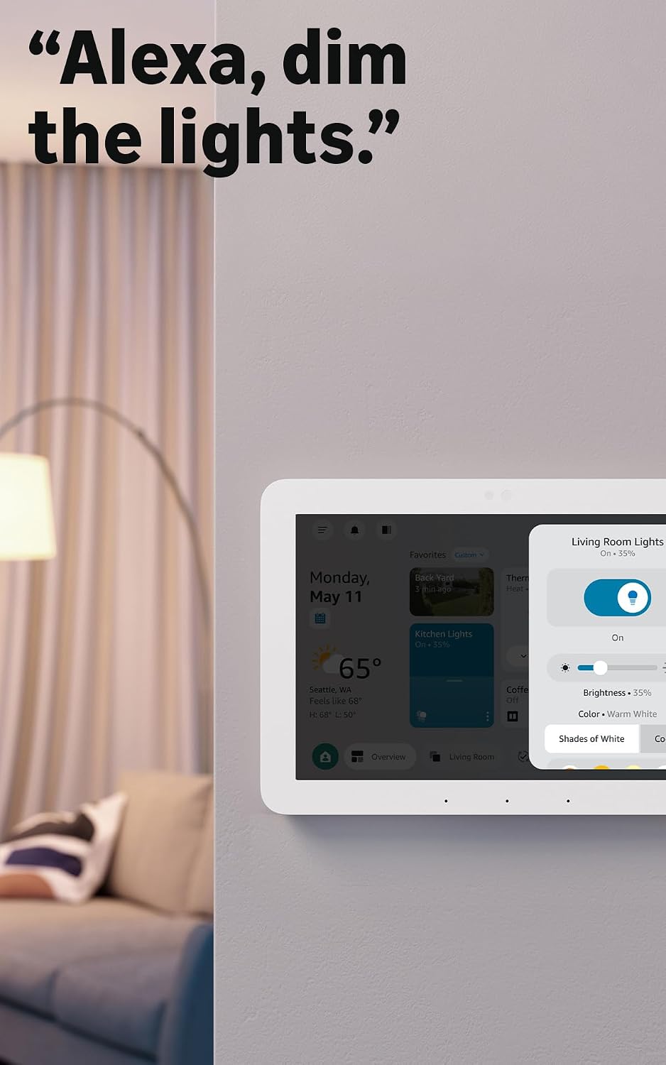 Echo Hub, 8", Redesigned with customizable control and Alexa+