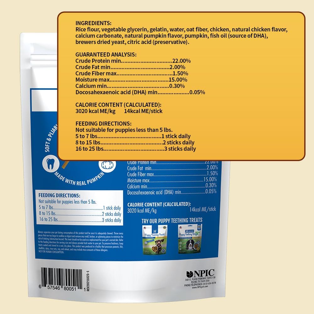 N-Bone Puppy Teething Sticks Flavor