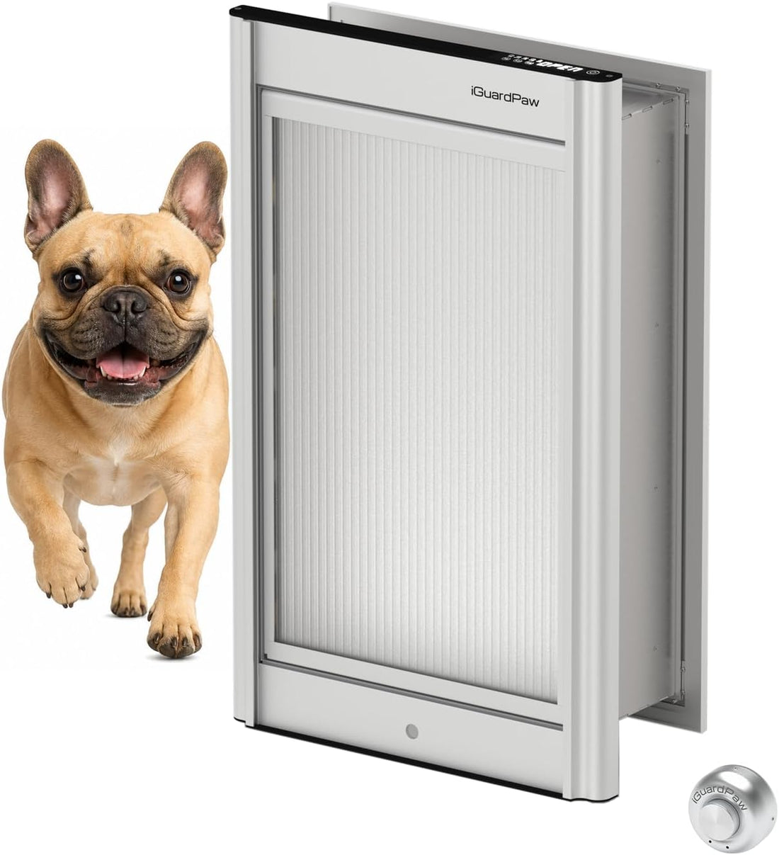Automatic Dog Door for Wall, Smart Dog Door with Collar Sensor, M
