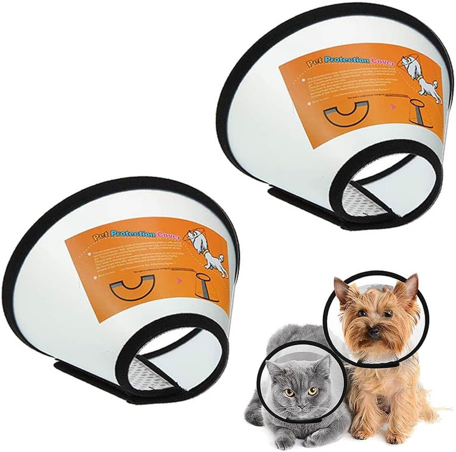 VOVIGGOL 2 Pack Cat Cones to Stop Licking