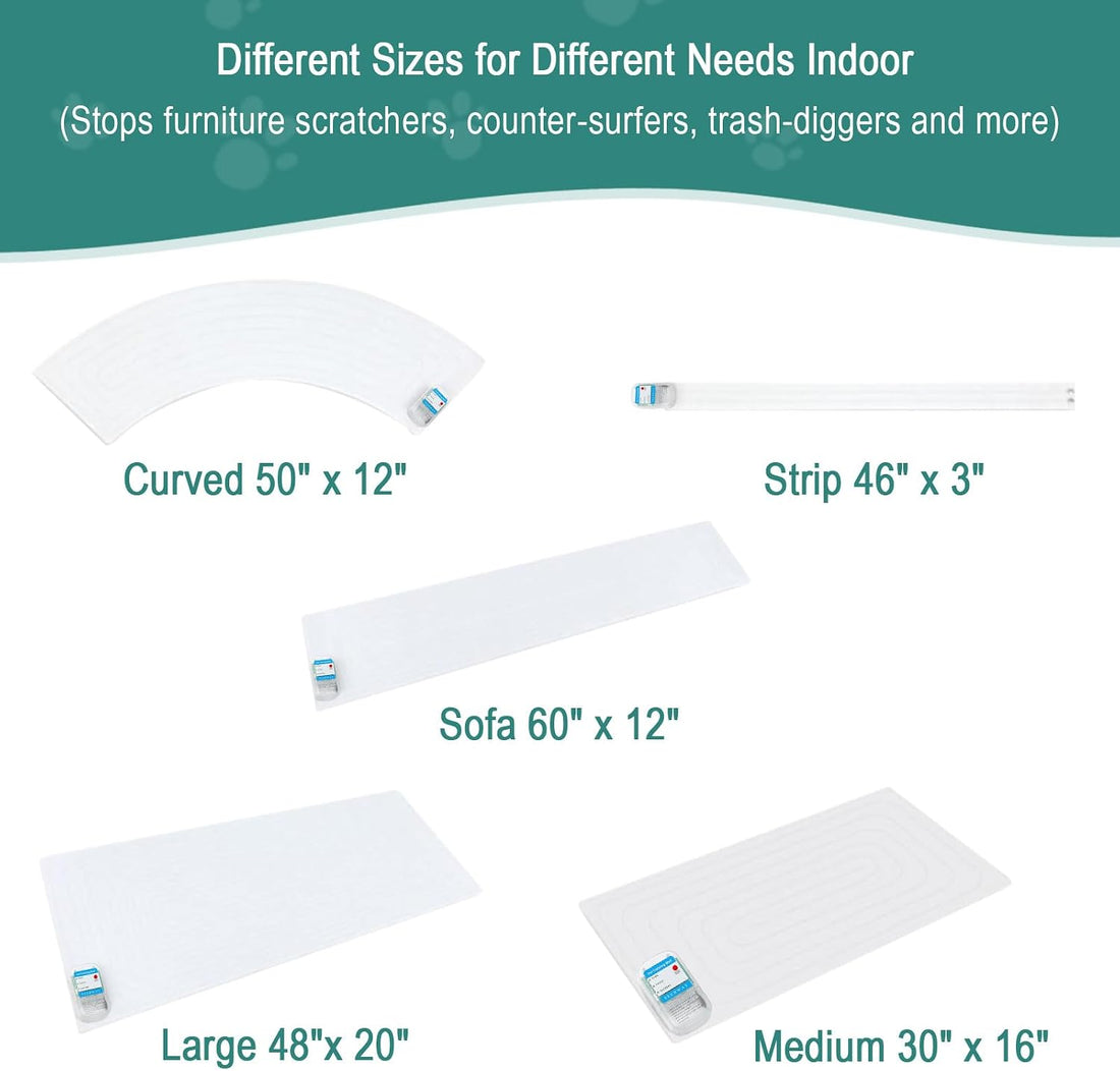 SEERWAY Pet Scat Shock Mat for Dogs & Cats, 46"x3" Windowsill Training