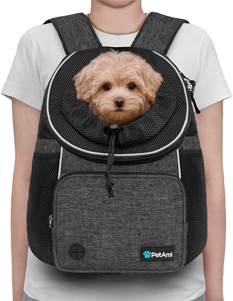 PetAmi Adjustable Dog & Cat Chest Carrier Backpack