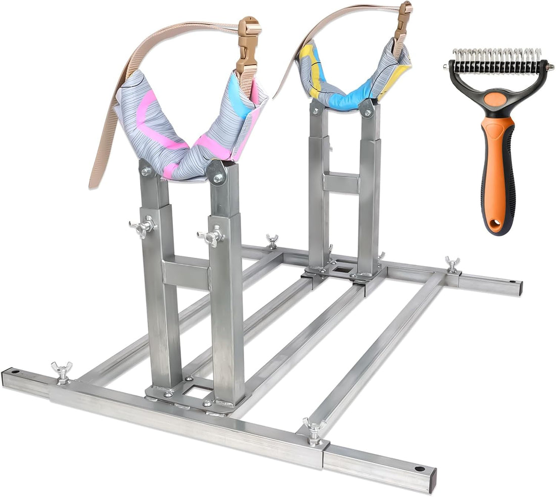 Dog Breeding Stand, Adjustable Stainless Steel Breeding Stand