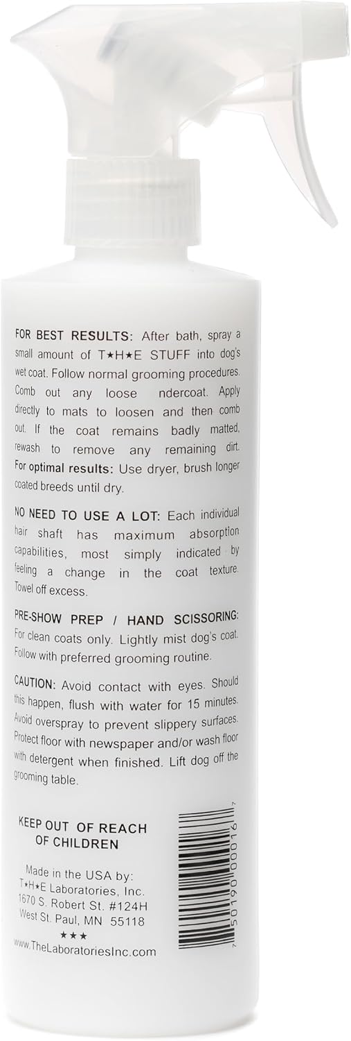 The Stuff Leave-in Dog Conditioner and Detangler Spray