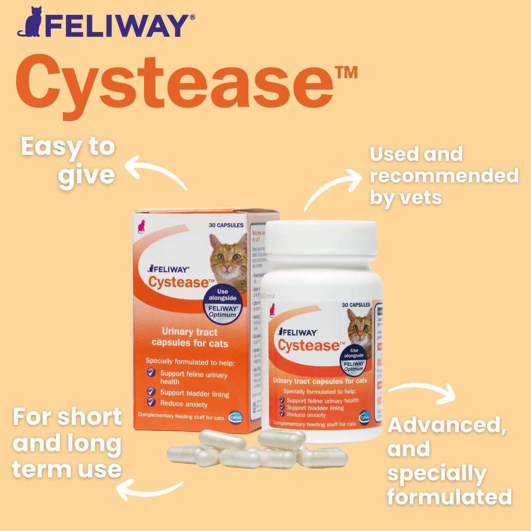 FELIWAY Cystease Advanced Urinary Tract Support for Cats
