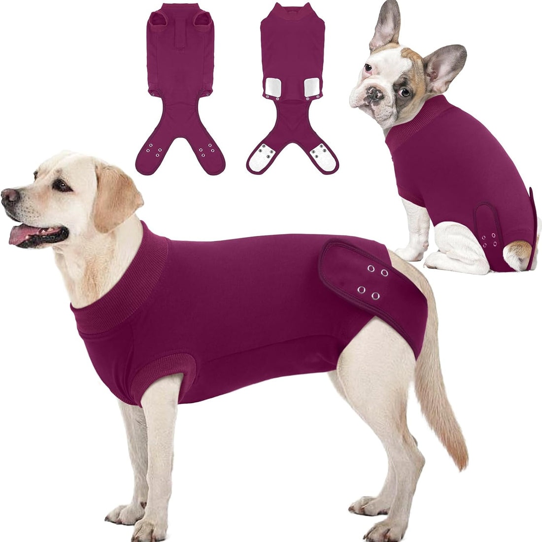 IDOMIK Dog Recovery Suit for Neuter Spay,Anti-Licking Dog Surgical