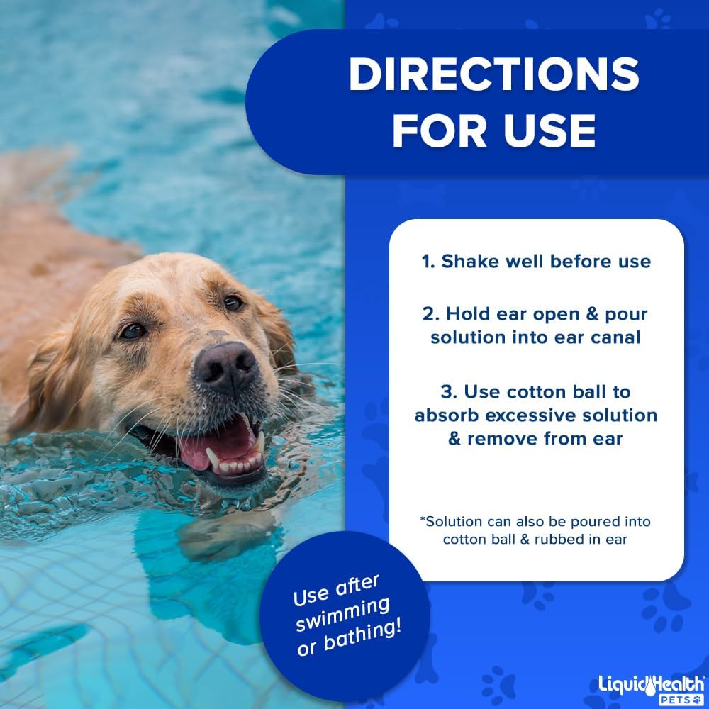LIQUIDHEALTH Pets K9 Dog Ear Cleaner Wash Solutions