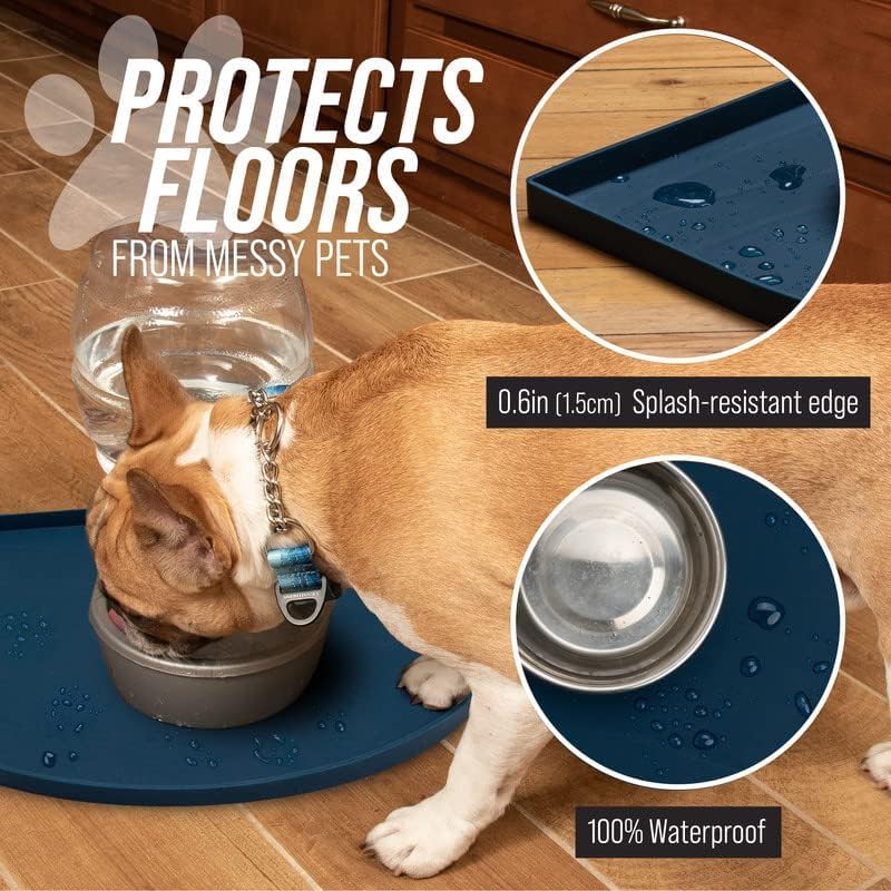 Leash Boss Fountain Mat, Silicone Water Mat Designed for Pet Fountains