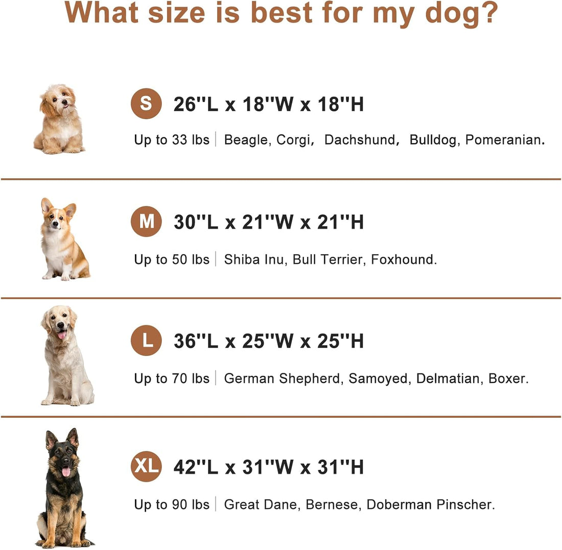 Garnpet 36 Inch Collapsible Soft Dog Crate for Large Dogs